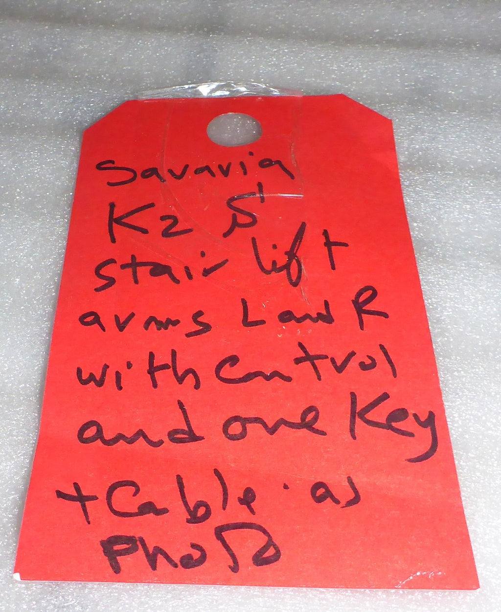 SAVARIA K2 S STAIR LIFT ARM CONTROL L AND R WITH ONE KEY AND CABLES AS PHOTO