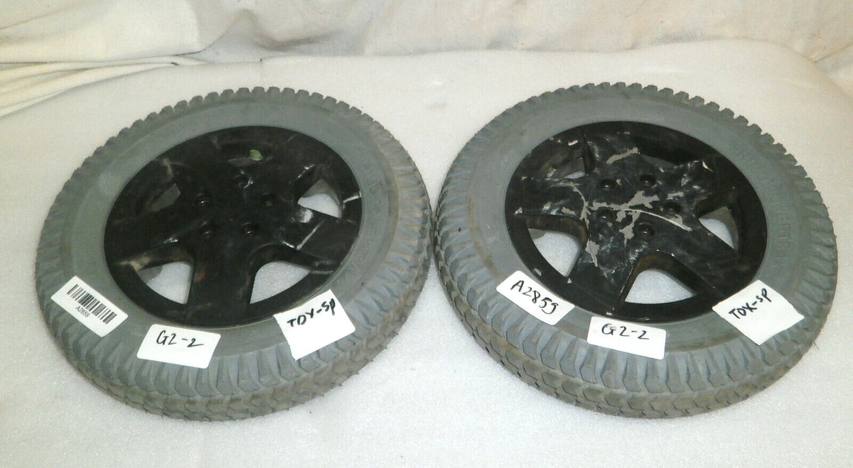 Set of 2 Primo Powertrax J6 Powerchair Wheels 3.00-8/C-2486-5