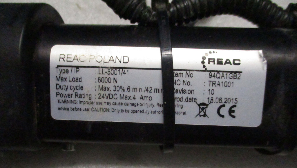 REAC ACTUATOR TYPE LL-5001-41 VERY GOOD WORKING CONDITION