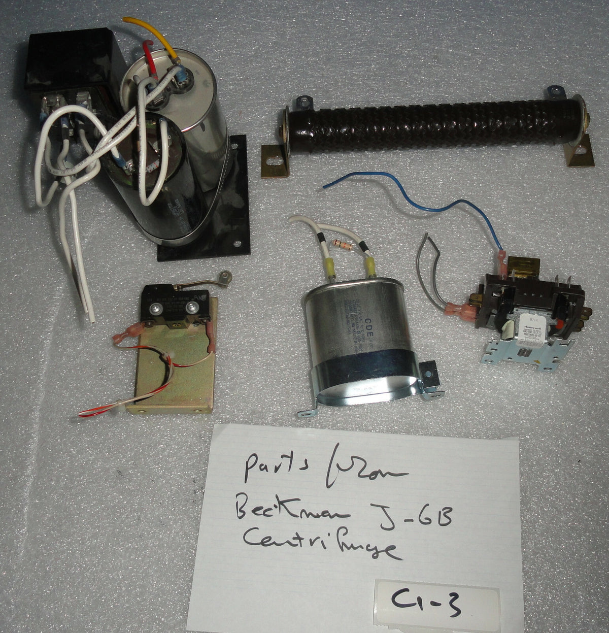 BECKMAN J-6B CENTRIFUGE PARTS