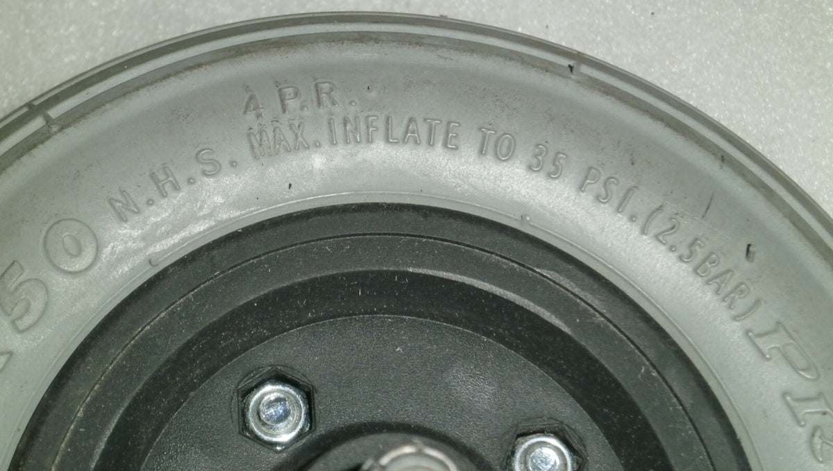 SET OF 2 POWER WHEELCHAIR PRIMO SPIRIT WHEELS 200X50 VERY GOOD CONDITION
