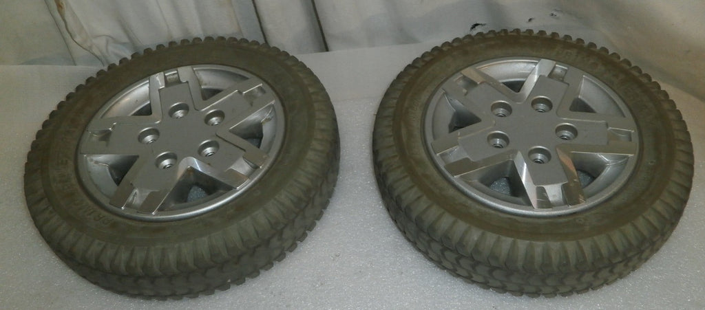 QUANTUM Q6 EDGE WHEELCHAIR WHEELS POWERTRAX 3.00-8 SOLID USED GOOD CONDITION
