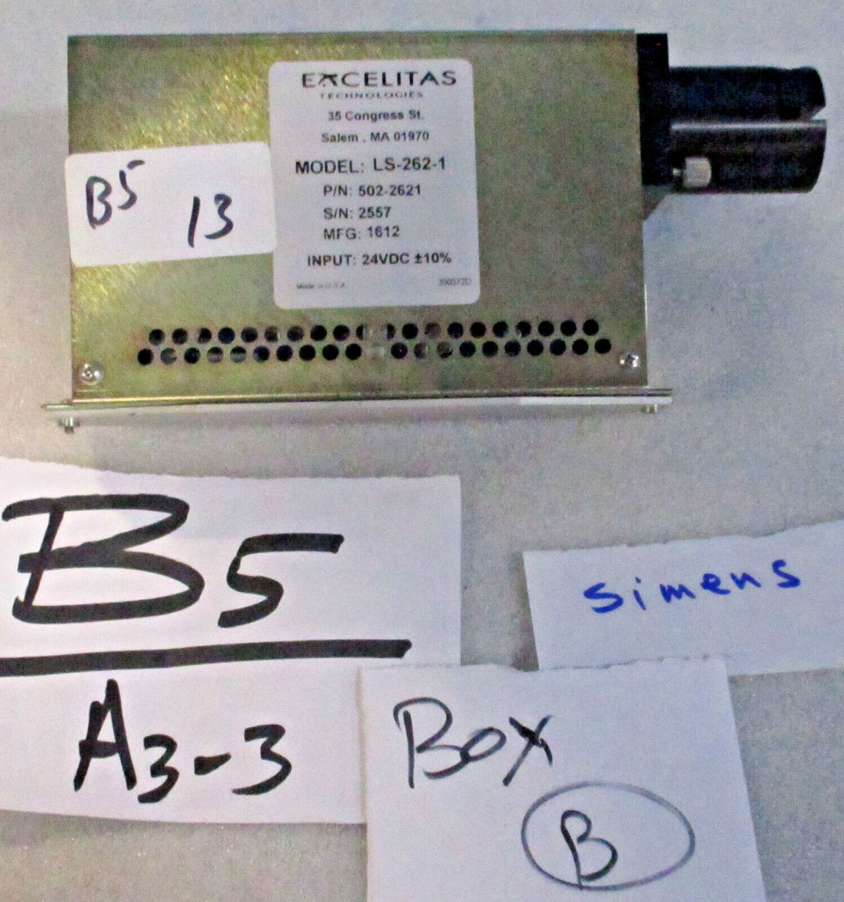 EXCELITAS Model LS-262-1 502-2621 Assembly Module