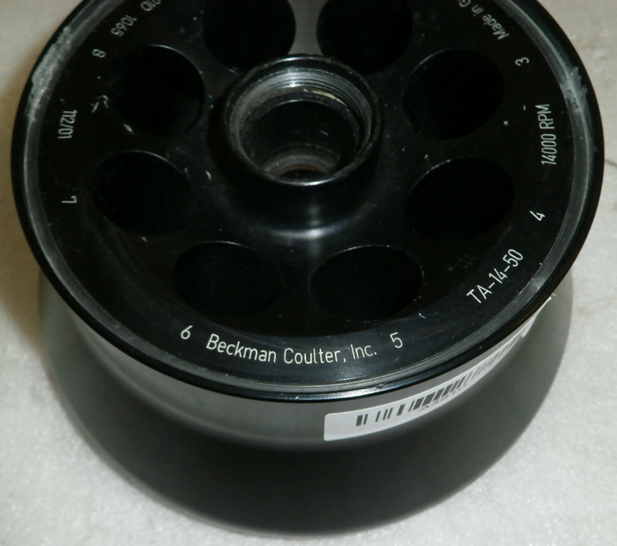 BECKMAN ROTOR TA-14-50 with Lid USED GOOD CONDITION