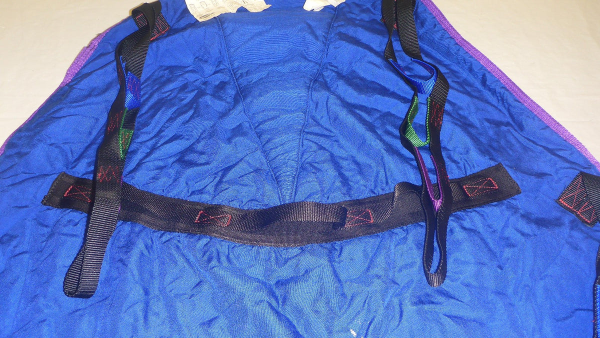INVACARE MEDIUM R100 BLUE DEVIDED LEGS SLING VERY GOOD CONDITION