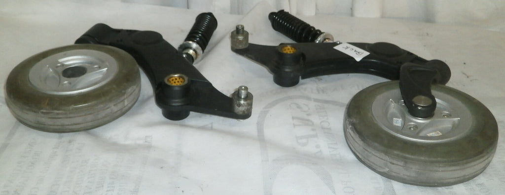 Set of 2 Permobil M300 Parts Back Caster Frames with Absorber as Photo