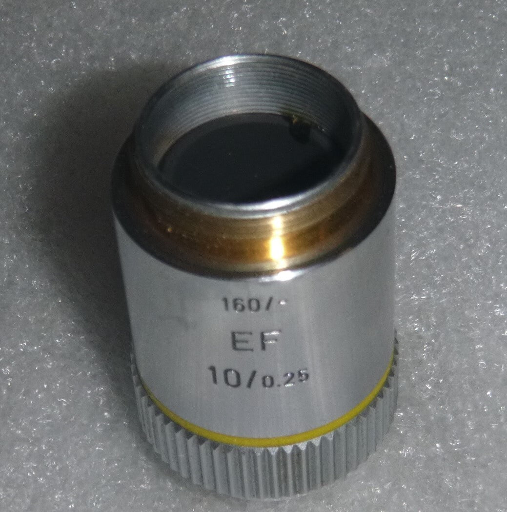 Microscope lens Leitz Wetzlar Germany 519760 160/- EF 10/0.25