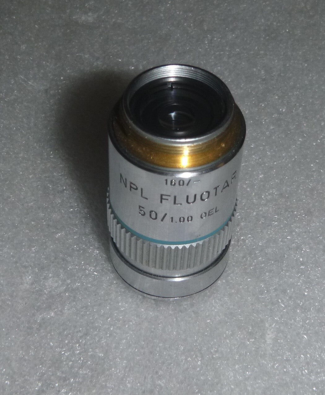 Leitz Wetzlar Germany 519693/ 160/- NPL Fluotar 50/1.00 OEL - Microscope lens