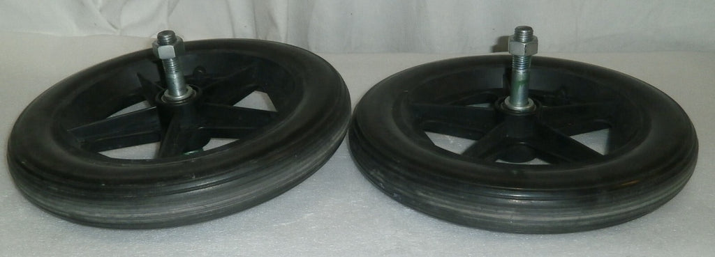 LOT OF 2 SOLID WHEELS 12.5 X 2 1/4 USED GOOD CONDITION