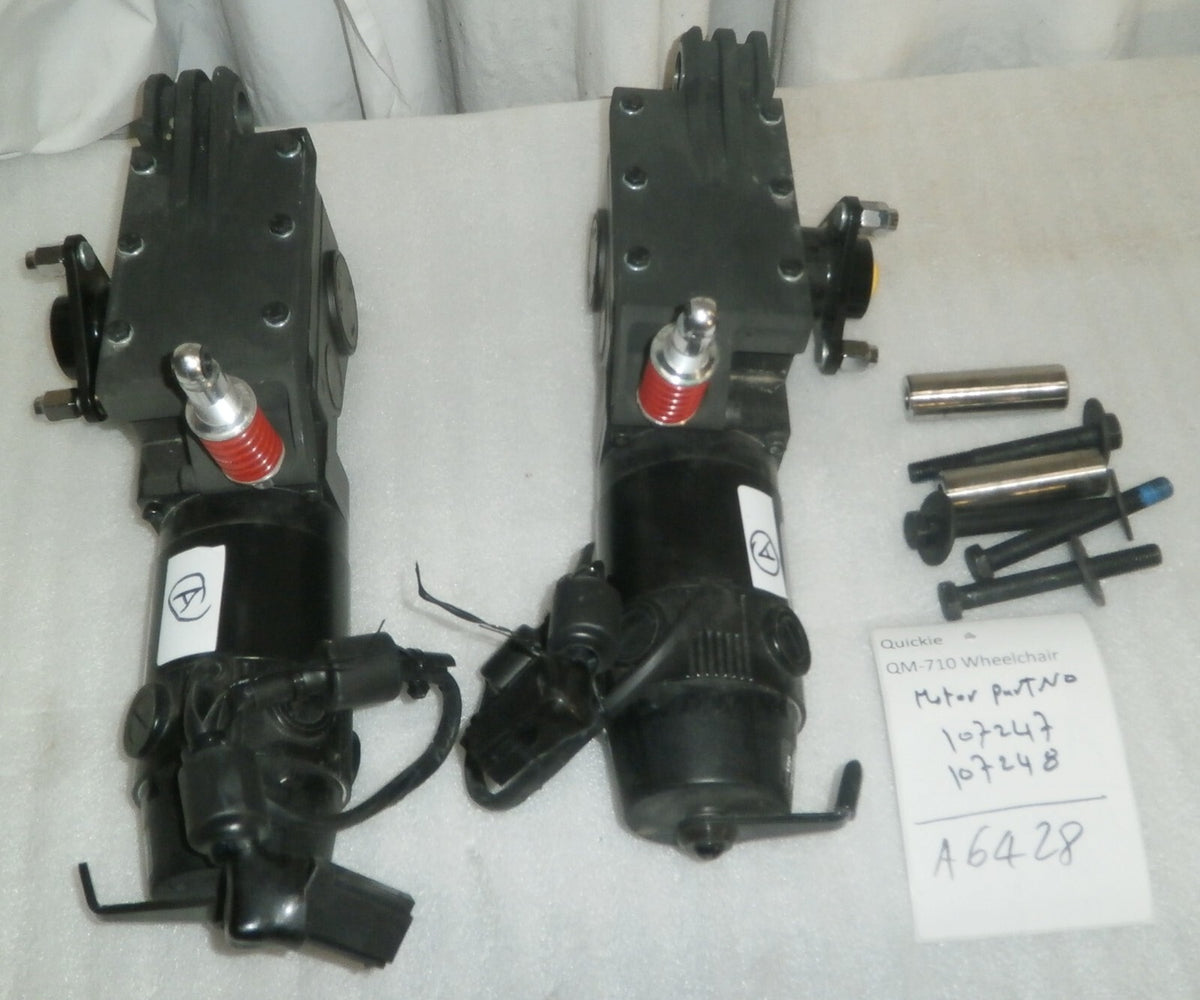 Left & Right Motors for Quickie Sunrise Pulse 6 Power Wheelchair 107247 / 107248