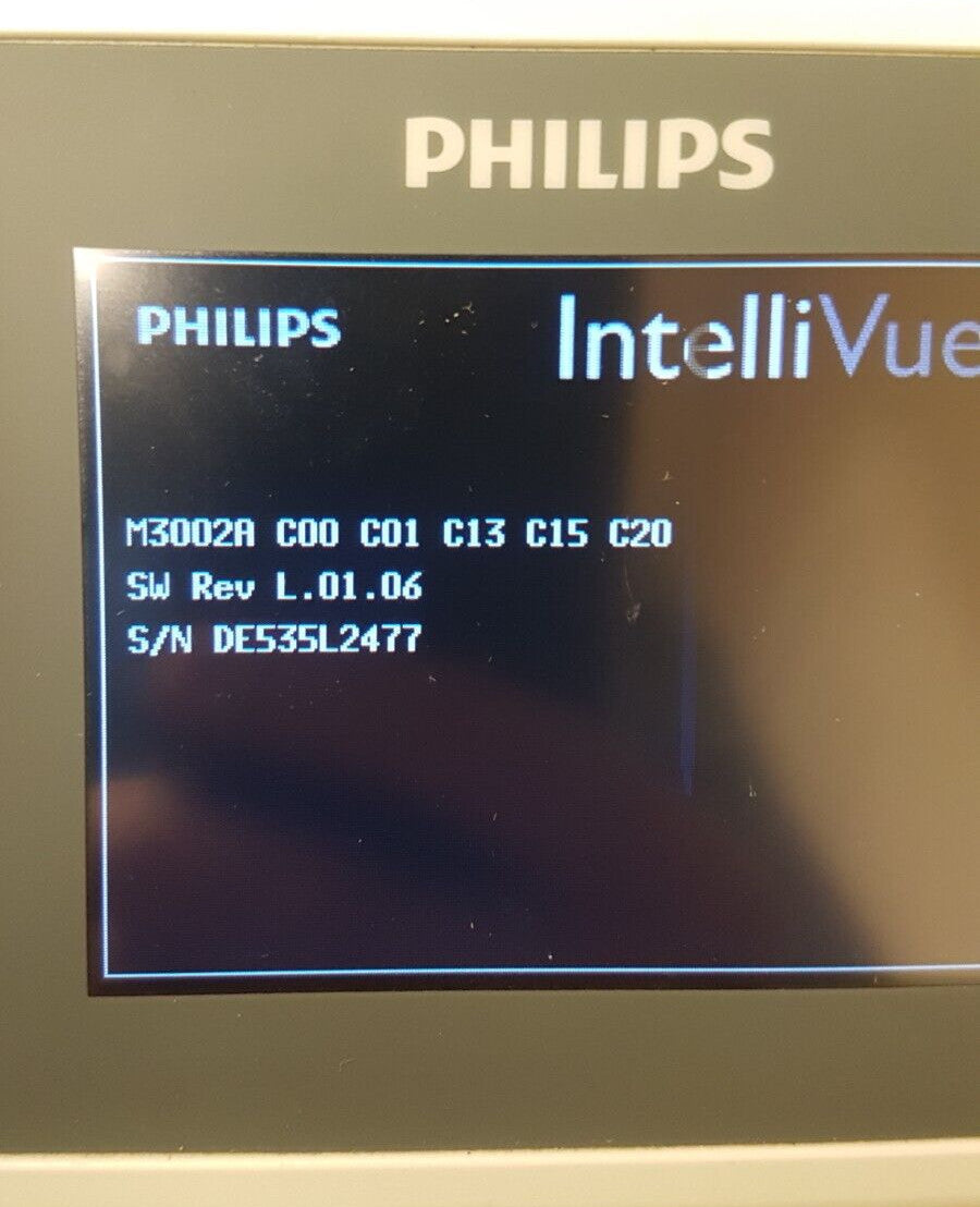 Philips IntelliVue Intelli Vue X2 Vital Sign Patient Monitor M3002A Rev L