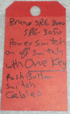 BRUNO SRE-3000/ SRE3050 POWER SWITCH ON/OFF WITH ONE KEY & PUSH BOTTOM SWITCH