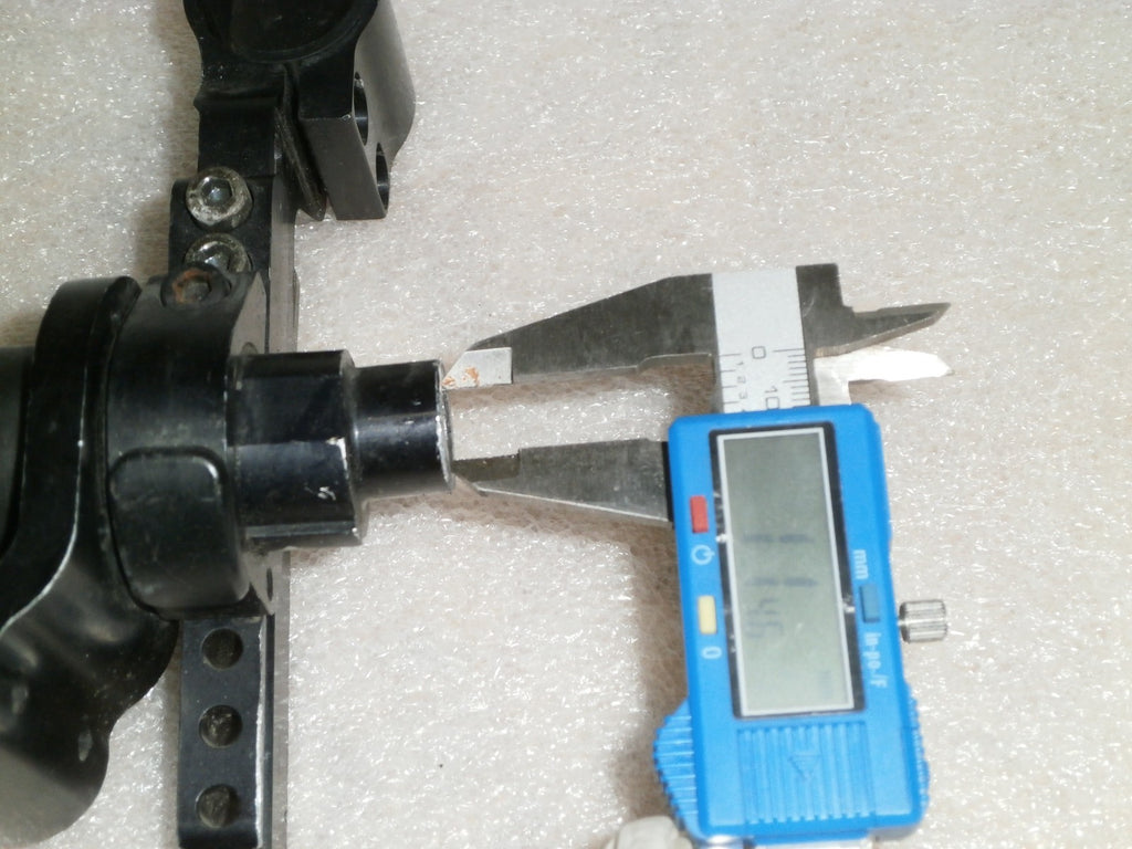 Quickie GT Wheelchair 16" Axle Complete - Rear Assembly Dimension As Photo