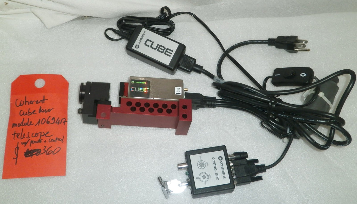 COHERENT CUBE 1069417 AH 640 nm Laser w/ Power Supply