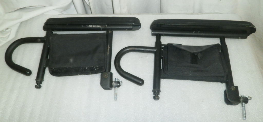 PAIR OF WHEELCHAIR ARM REST MOUNTS FOR QUANTUM Q6 EDGE