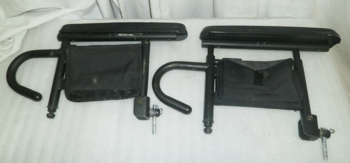 PAIR OF WHEELCHAIR ARM REST MOUNTS FOR QUANTUM Q6 EDGE