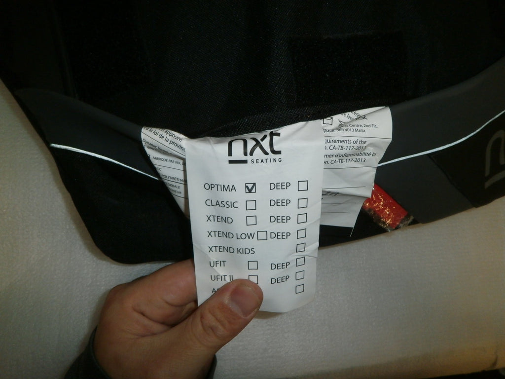 NXT OPTIMA WHEEL CHAIR BACK CUSHION ONLY 17 X 19" VERY GOOD CONDITION