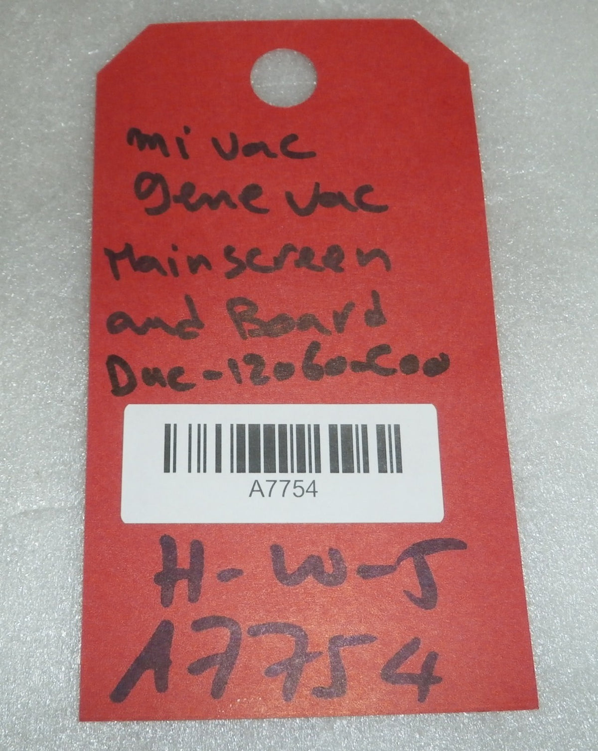 MIVAC GENE VAC MAIN SCREEN AND BOARD DUC-12060-C00