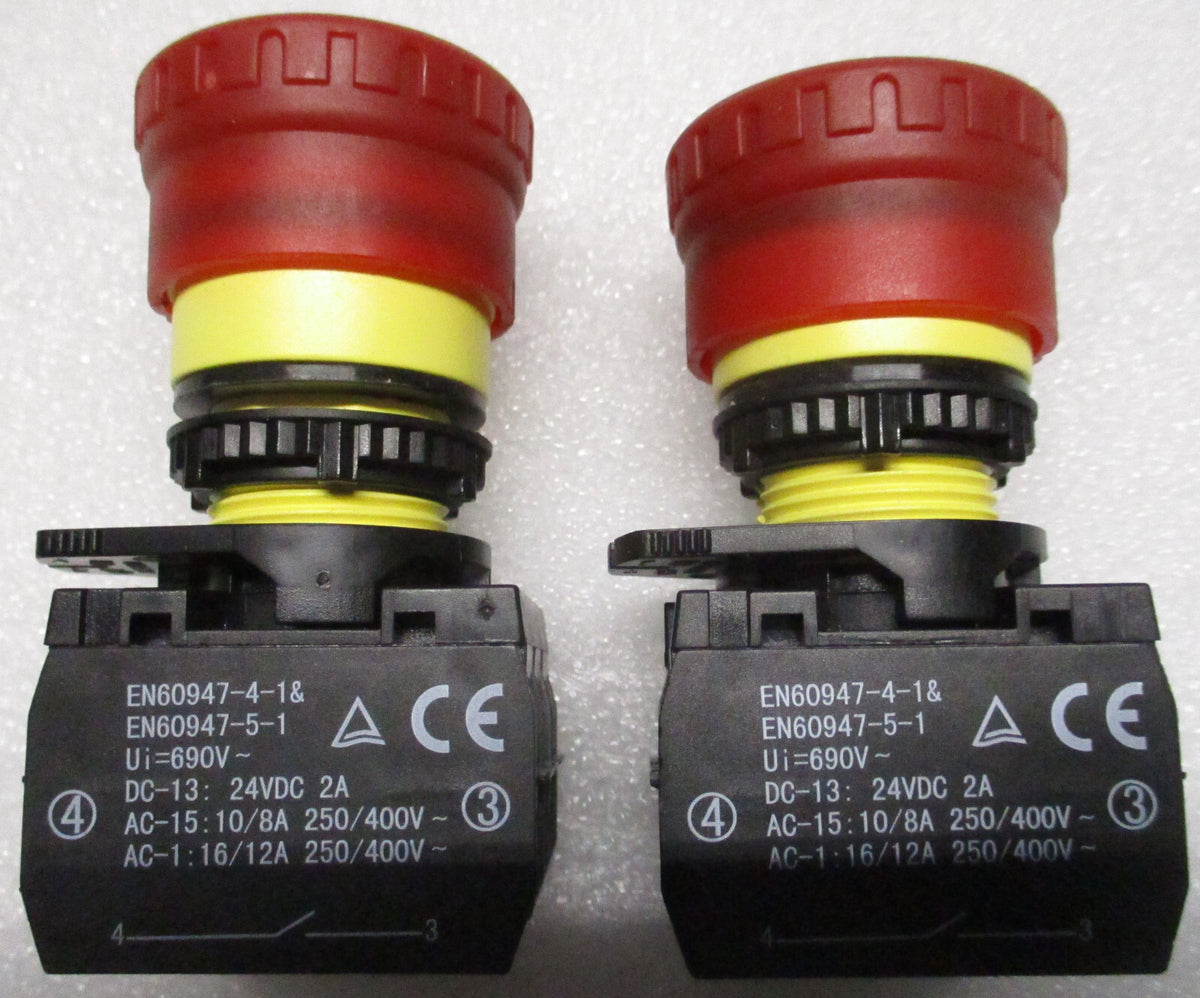 4 X KEDU HY57B Round Button Switch 125V/250V 18A/12A