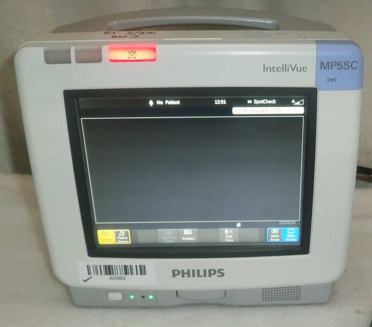 Phillips IntelliVue MP5 Patient Monitor with Microstream CO2 w/ Battery