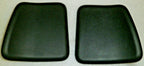 SET OF WHEELCHAIR LEG REST,FOOT GAURDS-LEATHER NEW CONDITION WITH MOUNT PLATES