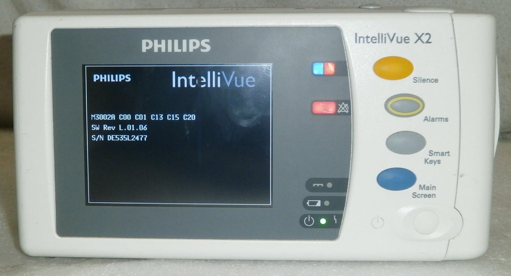 Philips IntelliVue Intelli Vue X2 Vital Sign Patient Monitor M3002A Rev L