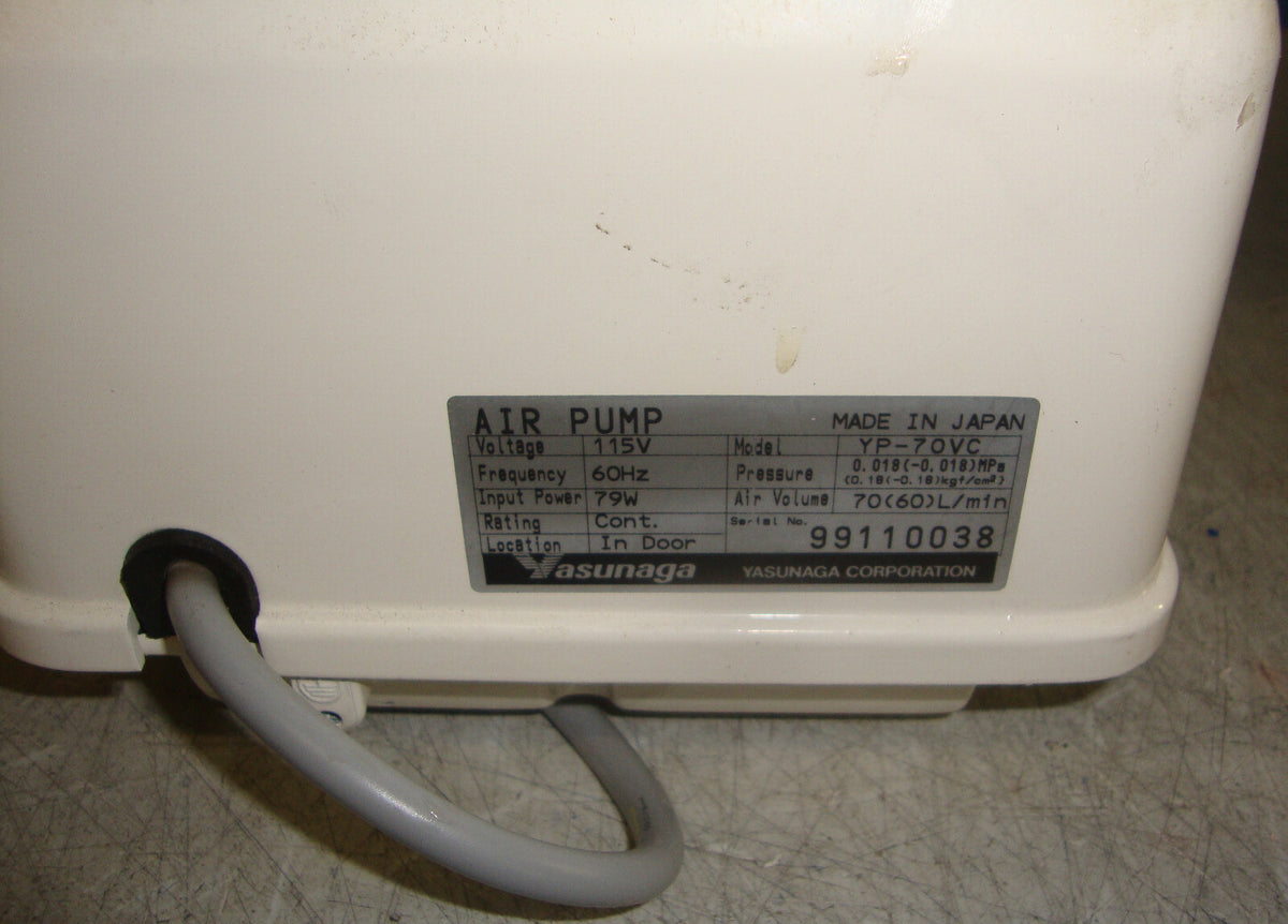 Thomas YASUNAGA JAPAN MADE AIR PUMP MODEL YP-70VC