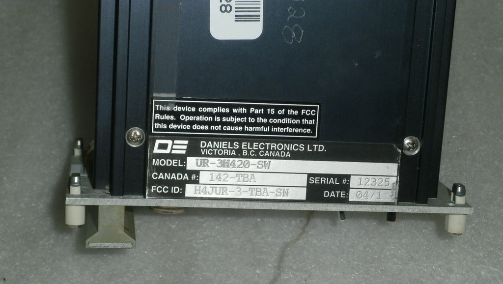 DANIELS ELECTRONICS UR-3H420-SW RECEIVER