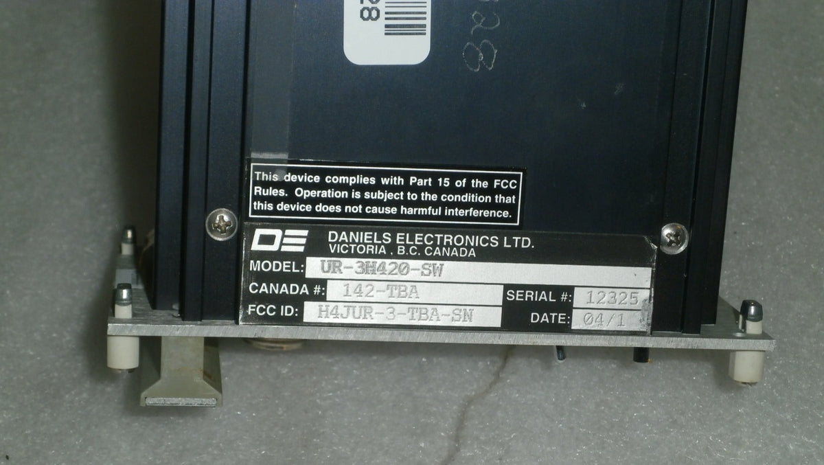 DANIELS ELECTRONICS UR-3H420-SW RECEIVER