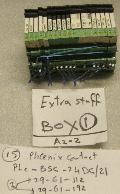 15 OF phoenix contact plc-bsc-24dc/21 , ONE 29-61-312 AND ONE 29-61-192 AS PHOTO