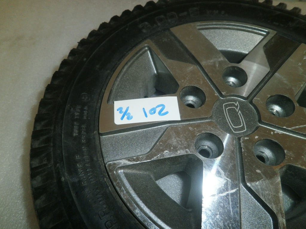 LOT OF 2 QUANTUM EDGE 2.0 POWERTRAX WHEELS 3.00-8 SOLID VERY GOOD CONDITION