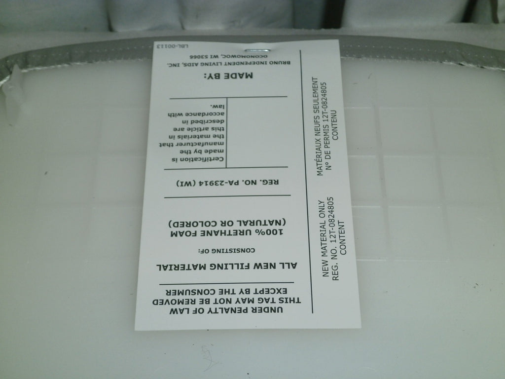 BRUNO ELAN STAIR LIFT SRE-3050 SEAT AND BACK CUSHION USED GOOD CONDITION