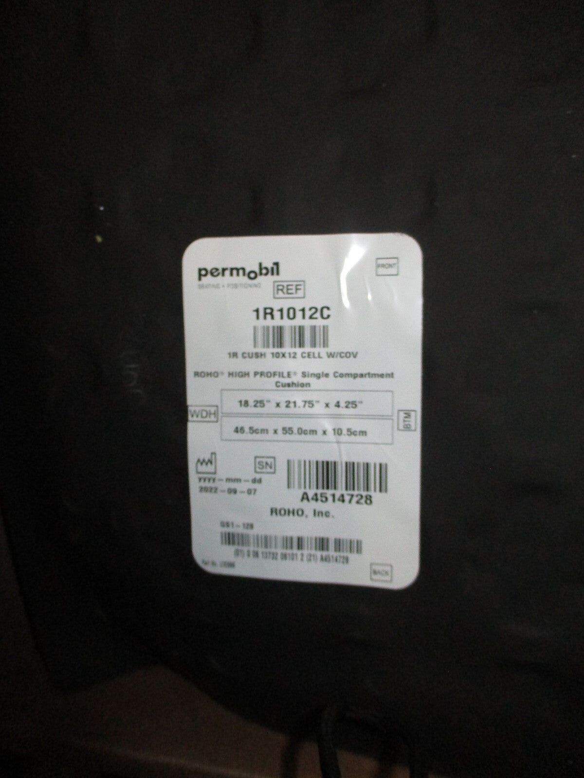 PERMOBIL WHEELCHAIR CUSHION 18.25X21.75X4.25 INCH MODEL 1R1012C perfectCONDITION