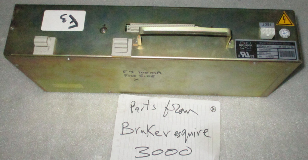 BRUKER GEMINI MPS 20558.00167 (08-030-34-8 )POWER SUPPLY USED AS PICTURES
