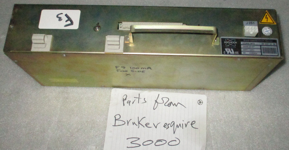 BRUKER GEMINI MPS 20558.00167 (08-030-34-8 )POWER SUPPLY USED AS PICTURES