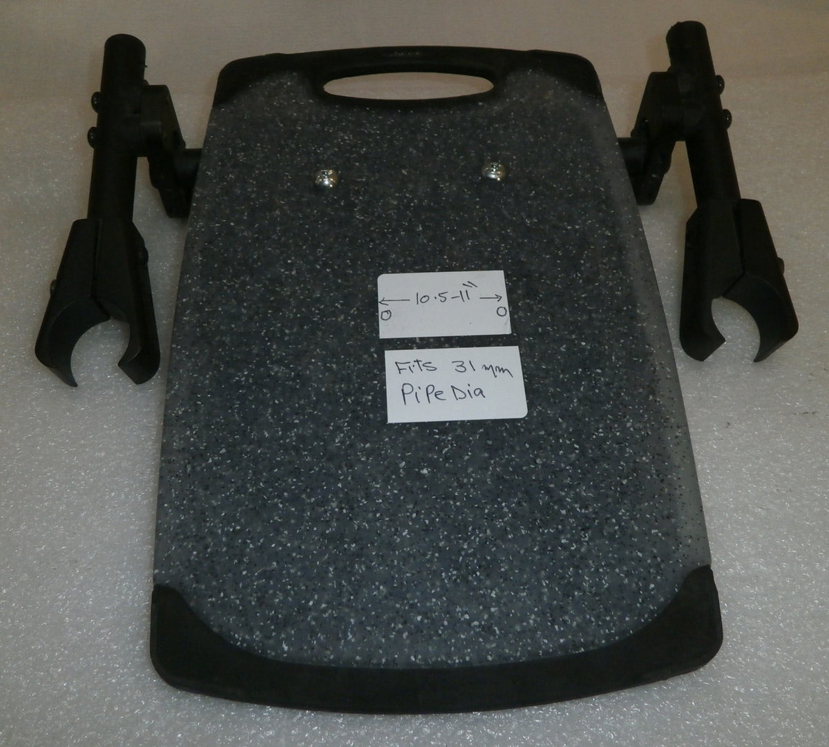 CLICK MANUAL WHEELCHAIR FOOTREST FITS PIPE 31MM DIA GOOD CONDITION