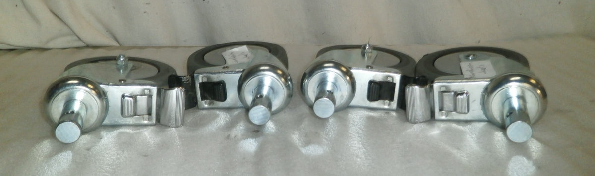 LOT OF 4 CAREFUSION WHEEL CASTERS VERY GOOD CONDITION