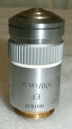Leitz Wetzlar 160/0.17 EF 100/1.25 OEL Microscope Objective 519804