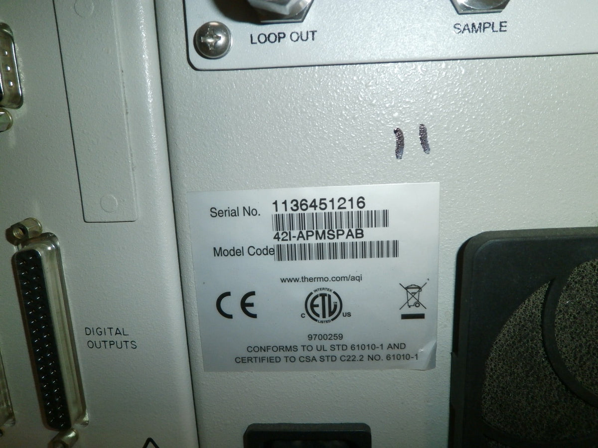 THERMO SCIENTIFIC 42i NO-NO2-NOx Gas ANALYZER