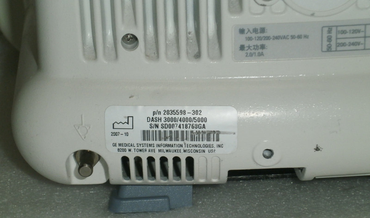 GE Dash 5000 Patient Monitor (no battery or cord included)
