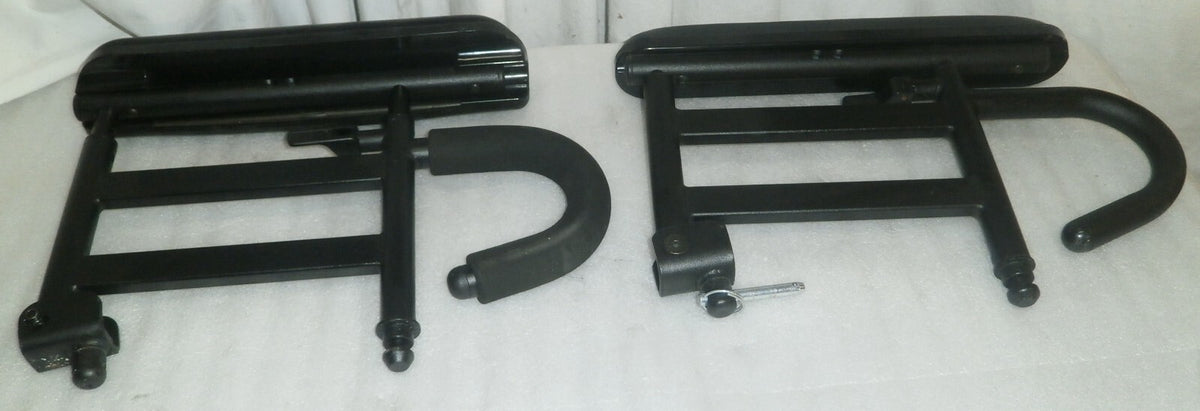 PAIR OF WHEELCHAIR ARM REST LEFT AND RIGHT WITH MOUNTS FOR QUICKIE QM-710