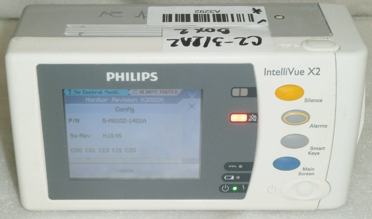 Philips IntelliVue Intelli Vue X2 Vital Sign Patient Monitor M3002A Rev H