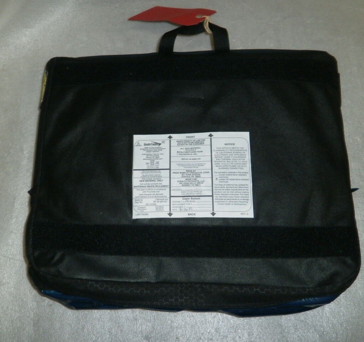 Stealth Products SPECTRUM FOAM SPP Cushion 20x16X4" 08T-101356 w/ cover S2103