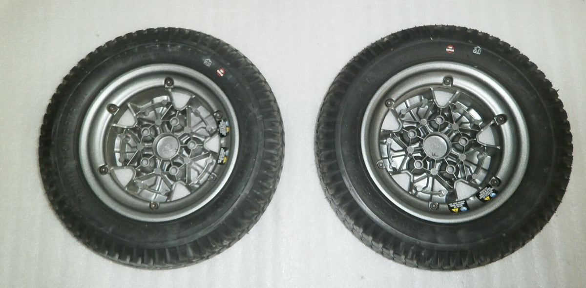 SET OF 2 POWER QUANTUM EDGE 2.0 WHEELCHAIR PRIMO POWERTRAX 3.00-8 VERY GOOD