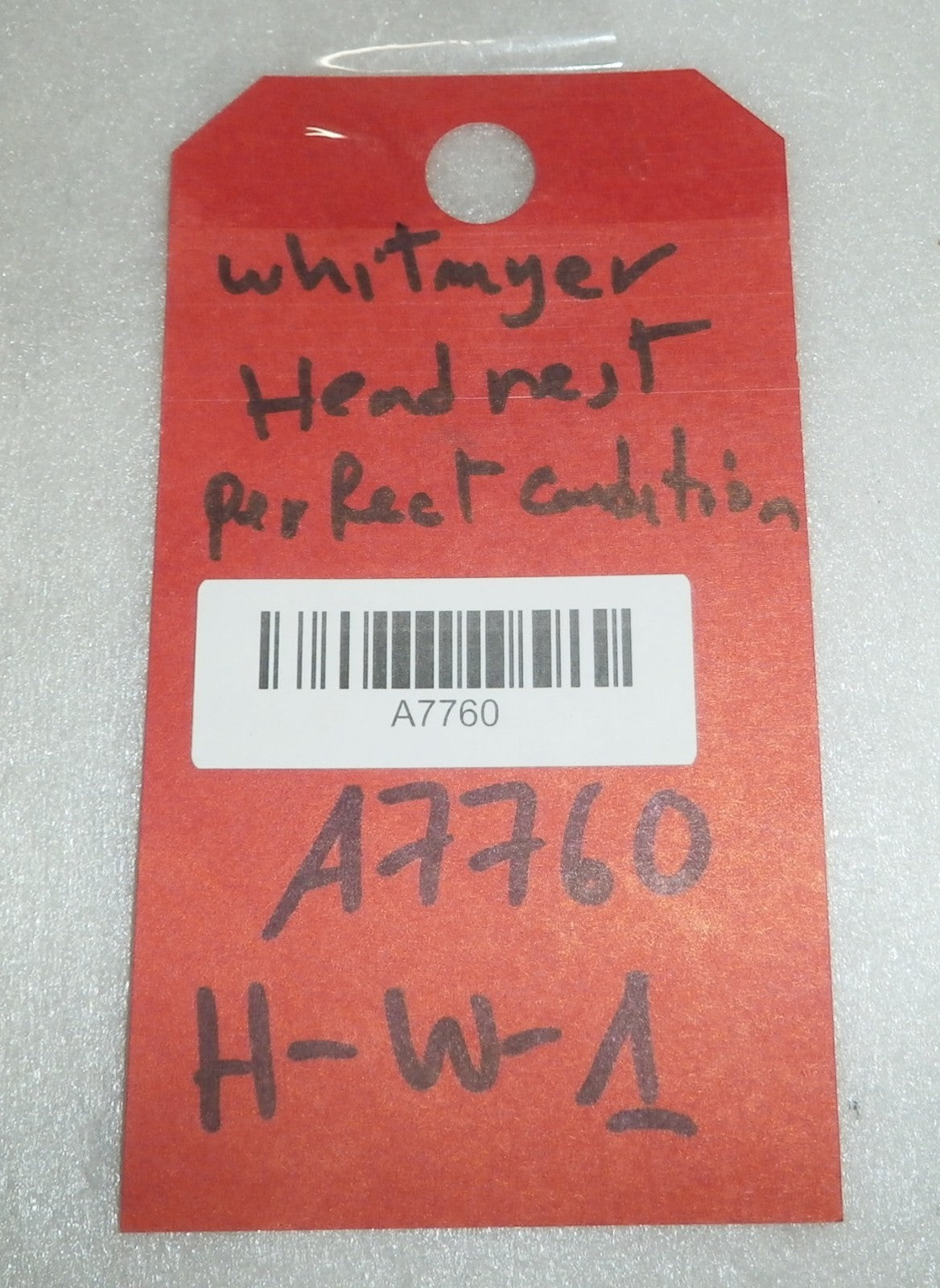 WHITMYER HEAD REST W/ FRAME AS PHOTO VERY GOOD CONDITION
