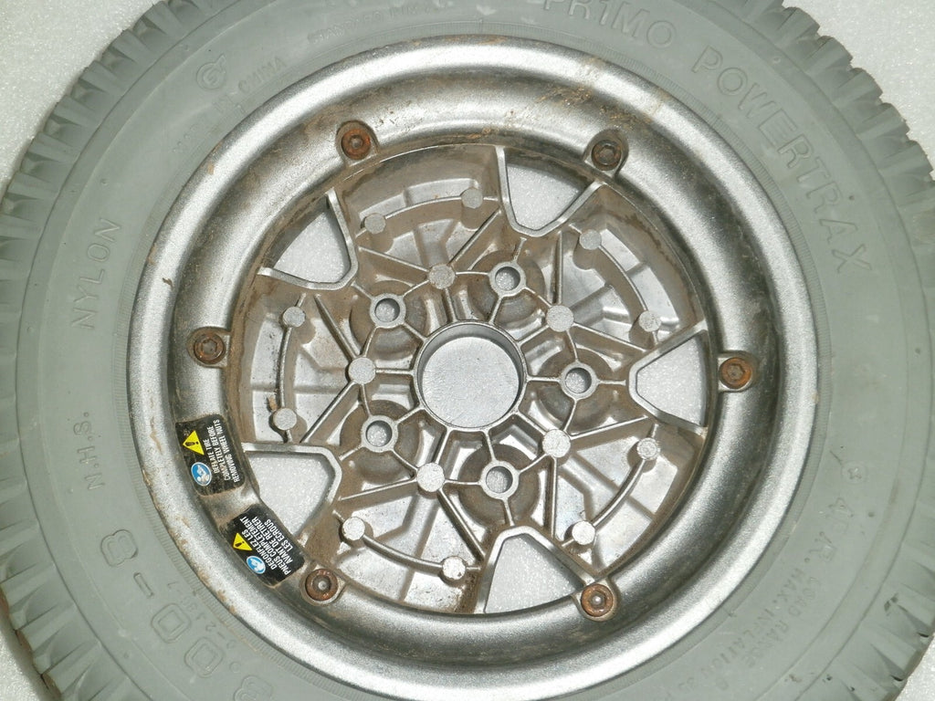 SET OF 2 QUANTUM Q6 EDGE WHEELS PRIMO POWERTRAX 3.00-8 VERY GOOD CONDITION