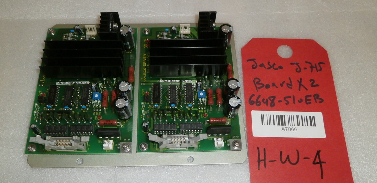 JASCO-J-715 BOARD 6648-510EB X2 USED GOOD CONDITION