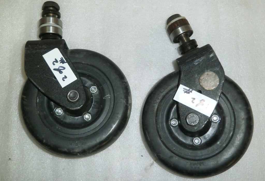SET OF 2 FRONT WHEELS FOR INVACARE TDX-SPII WHEELCHAIR W/ BEARINGS NEW REPLACE