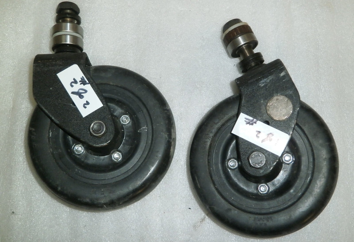 SET OF 2 FRONT WHEELS FOR INVACARE TDX-SPII WHEELCHAIR W/ BEARINGS NEW REPLACE