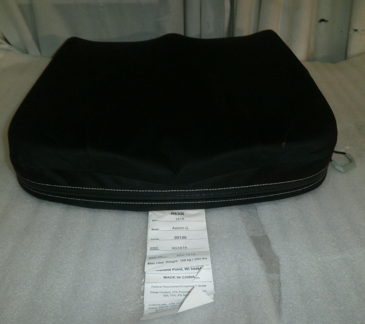 Axiom G Wheelchair Cushion XG1616 Size 16X16" W/ Cover Good Condition